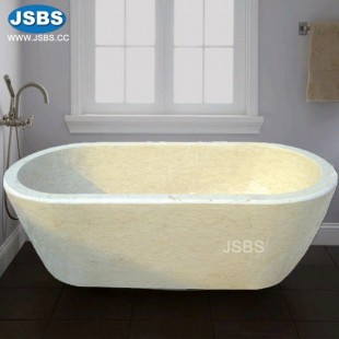 Cheap Beige Marble Bathtub, JS-BT037